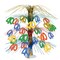 6 Pack Bulk 40th Birthday Party Cascade Centerpiece - multi-color
